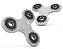 Nuetral Gray and White Marble Surface Full-Body Fidget Spinner Skin-Kit