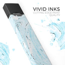 Ocean Blue Textured Marble - Premium Decal Protective Skin-Wrap Sticker compatible with the Juul Labs vaping device