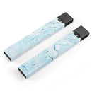 Ocean Blue Textured Marble - Premium Decal Protective Skin-Wrap Sticker compatible with the Juul Labs vaping device