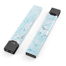 Ocean Blue Textured Marble - Premium Decal Protective Skin-Wrap Sticker compatible with the Juul Labs vaping device