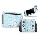 Ocean Blue Textured Marble // Skin Decal Wrap Kit for Nintendo Switch Console & Dock, Joy-Cons, Pro Controller, Lite, 3DS XL, 2DS XL, DSi, or Wii - Vinyl Skin Wrap for Nintendo Switch 2, OLED, Lite, Pro Controller, Wii & Classic Handhelds