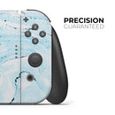 Ocean Blue Textured Marble // Skin Decal Wrap Kit for Nintendo Switch Console & Dock, Joy-Cons, Pro Controller, Lite, 3DS XL, 2DS XL, DSi, or Wii - Vinyl Skin Wrap for Nintendo Switch 2, OLED, Lite, Pro Controller, Wii & Classic Handhelds
