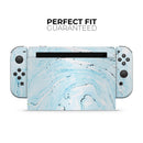 Ocean Blue Textured Marble // Skin Decal Wrap Kit for Nintendo Switch Console & Dock, Joy-Cons, Pro Controller, Lite, 3DS XL, 2DS XL, DSi, or Wii - Vinyl Skin Wrap for Nintendo Switch 2, OLED, Lite, Pro Controller, Wii & Classic Handhelds