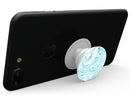 Ocean Blue Textured Marble - Skin Kit for PopSockets and other Smartphone Extendable Grips & Stands