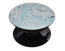 Ocean Blue Textured Marble - Skin Kit for PopSockets and other Smartphone Extendable Grips & Stands