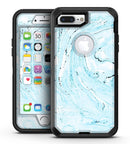 Ocean Blue Textured Marble - iPhone 7 Plus/8 Plus OtterBox Case & Skin Kits