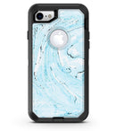 Ocean Blue Textured Marble - iPhone 7 or 8 OtterBox Case & Skin Kits