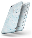Ocean Blue Textured Marble - Skin-kit for the iPhone 8 or 8 Plus