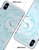 Ocean Blue Textured Marble - iPhone X Clipit Case