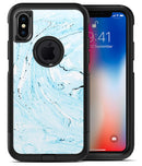 Ocean Blue Textured Marble - iPhone X OtterBox Case & Skin Kits