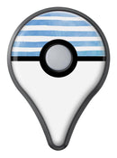 Ocean WaterColor Ombre Stripes Pokémon GO Plus Vinyl Protective Decal Skin Kit
