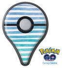 Ocean WaterColor Ombre Stripes Pokémon GO Plus Vinyl Protective Decal Skin Kit