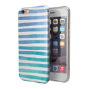 Ocean WaterColor Ombre Stripes iPhone 6/6s or 6/6s Plus 2-Piece Hybrid INK-Fuzed Case