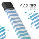 Ocean WaterColor Ombre Stripes - Premium Decal Protective Skin-Wrap Sticker compatible with the Juul Labs vaping device
