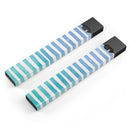 Ocean WaterColor Ombre Stripes - Premium Decal Protective Skin-Wrap Sticker compatible with the Juul Labs vaping device