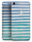 Ocean WaterColor Ombre Stripes - Skin-kit for the iPhone 8 or 8 Plus