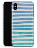 Ocean WaterColor Ombre Stripes - iPhone X Clipit Case