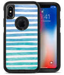 Ocean WaterColor Ombre Stripes - iPhone X OtterBox Case & Skin Kits
