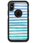 Ocean WaterColor Ombre Stripes - iPhone X OtterBox Case & Skin Kits