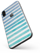 Ocean WaterColor Ombre Stripes - iPhone X Skin-Kit