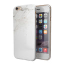 Off-White Grunge Marble Surface iPhone 6/6s or 6/6s Plus 2-Piece Hybrid INK-Fuzed Case