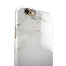 Off-White Grunge Marble Surface iPhone 6/6s or 6/6s Plus 2-Piece Hybrid INK-Fuzed Case