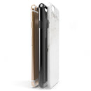Off-White Grunge Marble Surface iPhone 6/6s or 6/6s Plus 2-Piece Hybrid INK-Fuzed Case