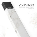 Off-White Grunge Marble Surface - Premium Decal Protective Skin-Wrap Sticker compatible with the Juul Labs vaping device