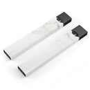 Off-White Grunge Marble Surface - Premium Decal Protective Skin-Wrap Sticker compatible with the Juul Labs vaping device