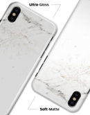 Off-White Grunge Marble Surface - iPhone X Clipit Case