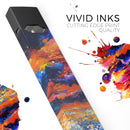 Oil Painted Meadow - Premium Decal Protective Skin-Wrap Sticker compatible with the Juul Labs vaping device