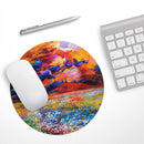 Oil Painted Meadow// WaterProof Rubber Foam Backed Anti-Slip Mouse Pad for Home Work Office or Gaming Computer Desk