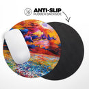 Oil Painted Meadow// WaterProof Rubber Foam Backed Anti-Slip Mouse Pad for Home Work Office or Gaming Computer Desk