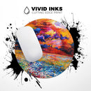 Oil Painted Meadow// WaterProof Rubber Foam Backed Anti-Slip Mouse Pad for Home Work Office or Gaming Computer Desk