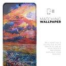 Oil Painted Meadow - Premium Vinyl Skin Decal for Samsung Galaxy S25 Ultra, S24, S23, S22 & All Galaxy S Models