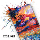 Oil Painted Meadow - Premium Vinyl Skin Decal for Samsung Galaxy S25 Ultra, S24, S23, S22 & All Galaxy S Models