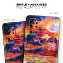 Oil Painted Meadow - Premium Vinyl Skin Decal for Samsung Galaxy S25 Ultra, S24, S23, S22 & All Galaxy S Models