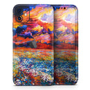 Oil Painted Meadow - Protective Skin Wrap & Decal – Compatible with iPhone SE to iPhone 17 Pro Max (All Models)