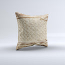 Old Torn Fabric ink-Fuzed Decorative Throw Pillow