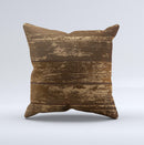 Old Worn Wooden Planks V2 ink-Fuzed Decorative Throw Pillow