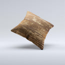 Old Worn Wooden Planks V2 ink-Fuzed Decorative Throw Pillow