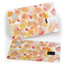 Orange Absorbed Watercolor Texture - Premium Protective Decal Skin-Kit for the Apple Credit Card