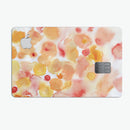 Orange Absorbed Watercolor Texture - Premium Protective Decal Skin-Kit for the Apple Credit Card