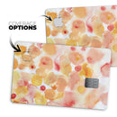 Orange Absorbed Watercolor Texture - Premium Protective Decal Skin-Kit for the Apple Credit Card