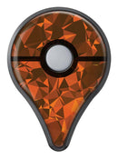 Orange Abstract Geometric Triangles Pokémon GO Plus Vinyl Protective Decal Skin Kit