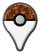 Orange Abstract Geometric Triangles Pokémon GO Plus Vinyl Protective Decal Skin Kit