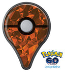 Orange Abstract Geometric Triangles Pokémon GO Plus Vinyl Protective Decal Skin Kit