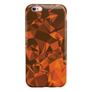 Orange Abstract Geometric Triangles iPhone 6/6s or 6/6s Plus 2-Piece Hybrid INK-Fuzed Case