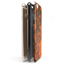 Orange Abstract Geometric Triangles iPhone 6/6s or 6/6s Plus 2-Piece Hybrid INK-Fuzed Case