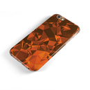 Orange Abstract Geometric Triangles iPhone 6/6s or 6/6s Plus 2-Piece Hybrid INK-Fuzed Case